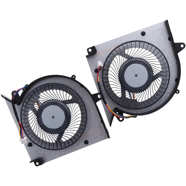 Alt view image 5 of 5 - Deal4GO 5V CPU & GPU Graphics Cooling Fan PABD08008SH N525 N526 Replacement for MSI Creator M16 HX C14V C14VEG MS-15P2 MS-17T2 (with RTX 4050), Black