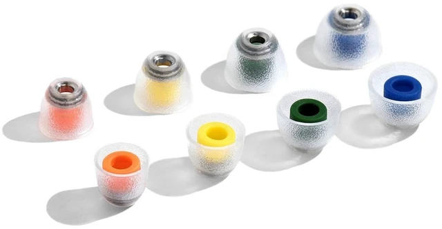 Main image of TANGZU Tang Sancai Noble IEM Eartips Replaceable Stainless Steel, Medical-Grade Hypoallergenic Liquid Silicone Earplugs for in-Ear Monitors (Each-Size XS/S/M/L)