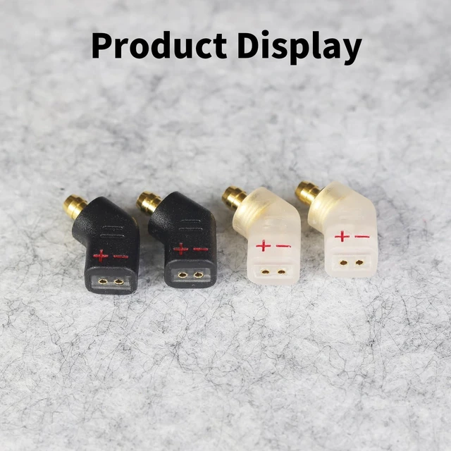 Alt view image 5 of 5 - okcsc Ear Male to Flat 0.78 2PIN Female Headphone Adapter for Ear Earbuds to 0.78 2PIN Cable for Pentaconn Ear PE Mini Adapter for for HS1511 HS1511CU 1750CU 1300ss Madoo Madoo M001 1 Pair Clear