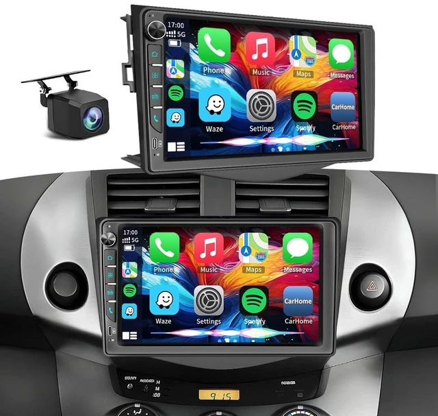 Main image of Plug&Play Car Stereo for Toyota RAV4 2006 2007 2008 2009 2010 2011 2012, 9" IPS Touch Screen for RAV4 Radio with Carplay, Android Auto&Mirror Link/BT/SWC/MIC/Backup Camera/AM/FM/Subwoofer Output