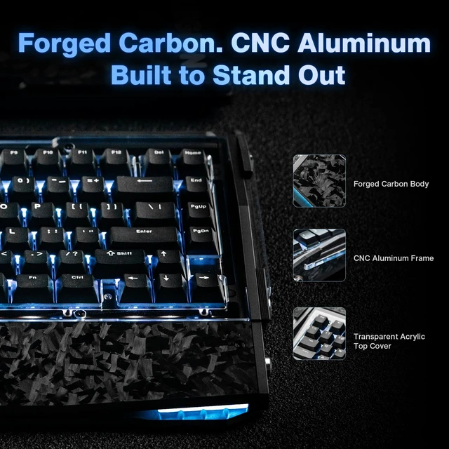 Alt view image 2 of 5 - Black Diamond 75 V2 Wireless Mechanical Gaming Keyboard 75% Custom Keyboard