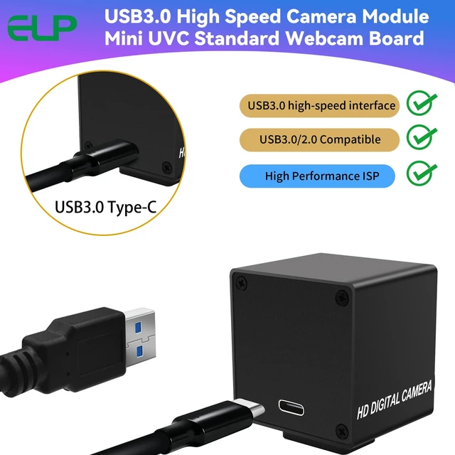 Alt view image 3 of 5 - ELP 20MP Autofocus USB Security Camera, High Speed USB3.0 Wide Angle Webcam