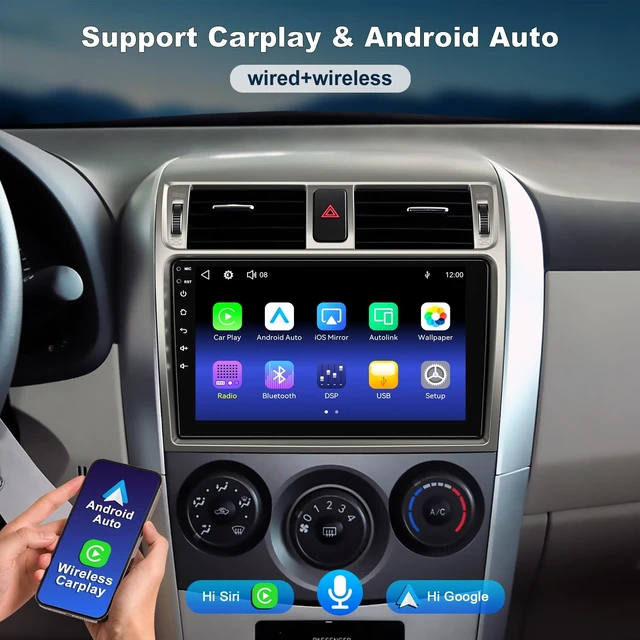 Alt view image 3 of 5 - Car Radio for Toyota Corolla 2009-2013,9 Inch Corolla Stereo-Linux System
