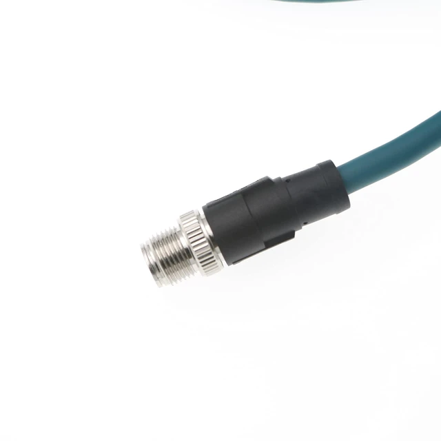Alt view image 5 of 5 - Uonecn M12 8 Pin X-Code to RJ45 Male Cat6A Shielded Ethernet Cable, High-Flex Industrial Ethernet Cable Compatible with Cognex in-Sight, DataMan, Machine Vision Cameras, Green, 9.84ft/3m