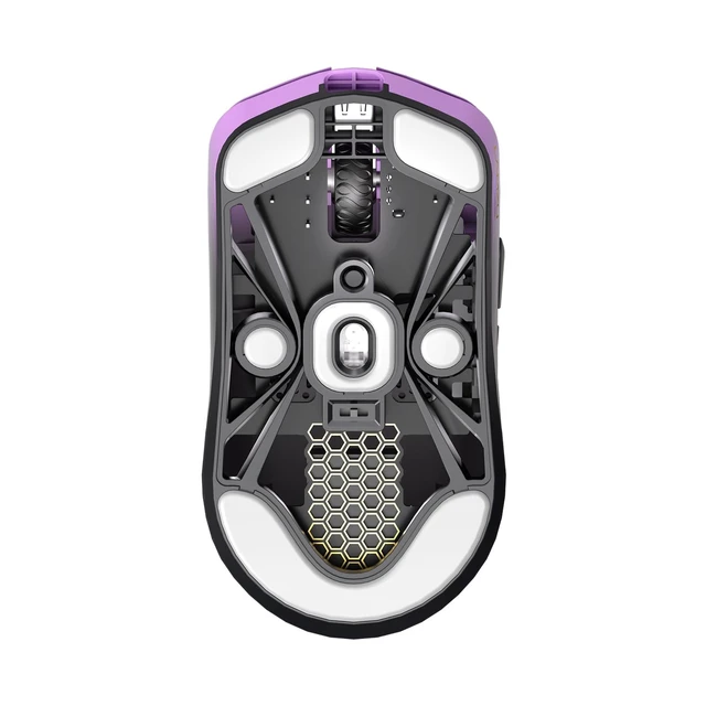 Alt view image 2 of 5 - Lamzu Maya X Wireless Gaming Mouse, Ultra Lightweight 47g, Optical Switch, Maximum 30000 DPI, Symmetrical, MCU Nordic 52840, PAW3950 Sensor, for Medium & Large Hand Users(Larger Maya) (Purple)
