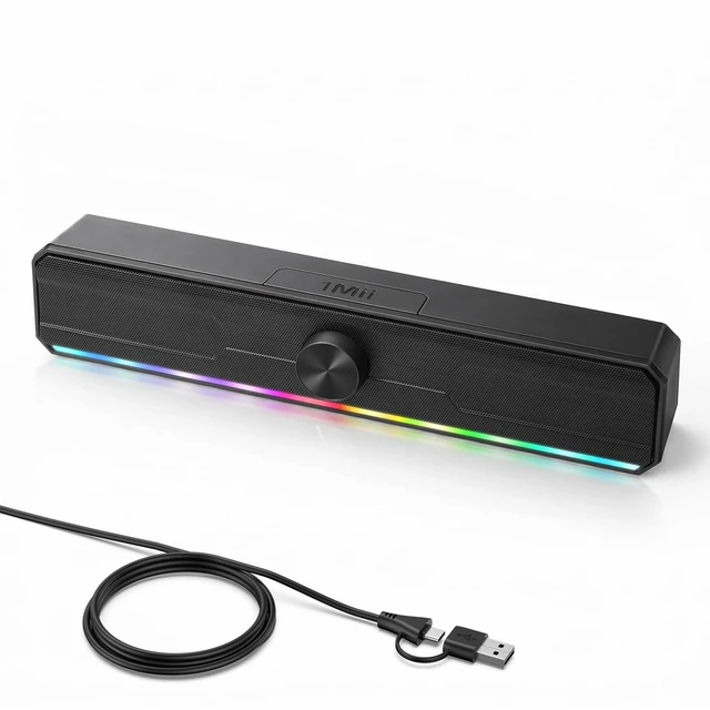 Main image of 1Mii DeskRoar GT11 USB Computer Speakers for Desktop PC, Volume Control