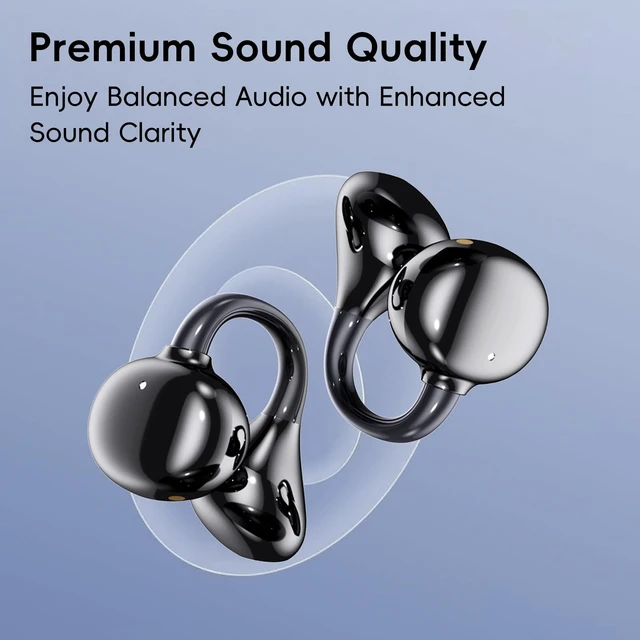 Alt view image 5 of 5 - OceanSunds Clip-On Earbuds, Open-Ear Wireless Bluetooth 6.0 Headphones