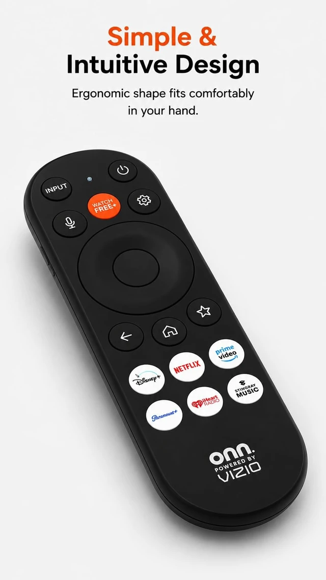 Alt view image 2 of 4 - OEM XRT290 Smart Voice Remote Control Replacement, Compatible with Vizio V/M/P/OLED Series Smart TVs, Includes Shortcut App Keys