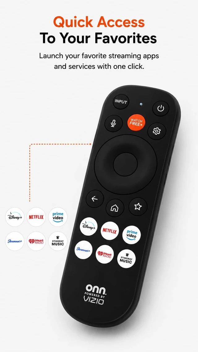 Alt view image 3 of 4 - OEM XRT290 Smart Voice Remote Control Replacement, Compatible with Vizio V/M/P/OLED Series Smart TVs, Includes Shortcut App Keys