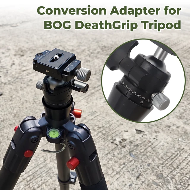 Alt view image 5 of 5 - Ball Head Conversion Kit for BOG DeathGrip Tripod, 38mm Ball Head, ARCA