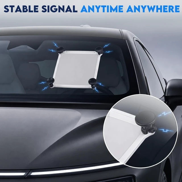 Alt view image 2 of 5 - Suction Cup Car Mount, Silicone Protective Case for Starlink Mini Camping