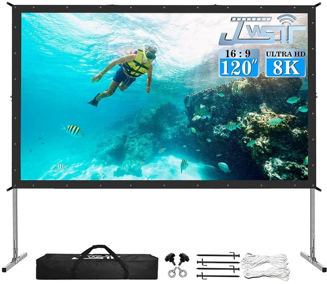 Main image of JWSIT Rear Projector Screen 120inch,Outdoor Movie Screen with 3-Layers PVC