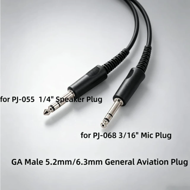 Alt view image 3 of 5 - Anu Limen 11.81 Inch XLR 5 Pin Female to GA Dual Male Plug Y Splitter Cable Headphone Adapter Plug and Play for Airbus Aviation Headset Adapter