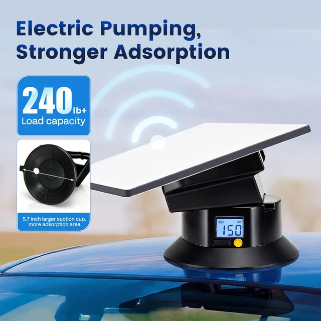 Alt view image 4 of 5 - Starlink Mini Mount, Electric Suction Cup Mount for Vehicle Roof