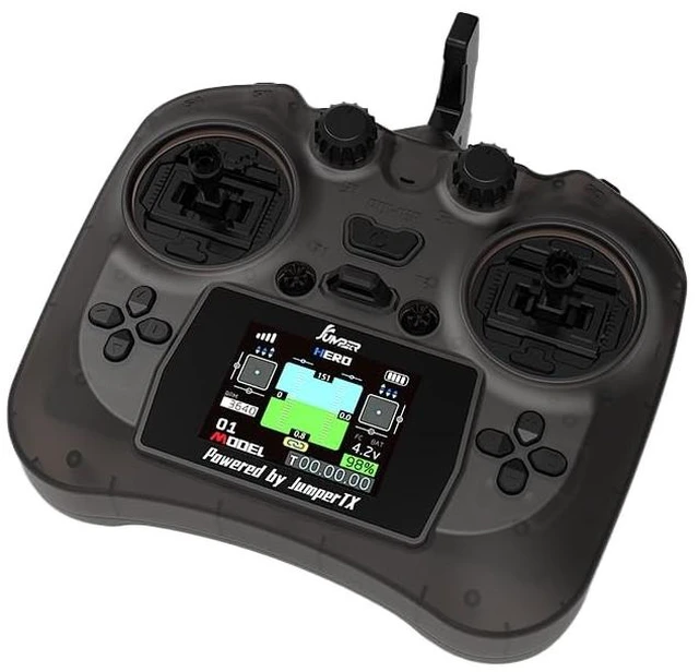 Alt view image 4 of 5 - FANCYWING Jumper Smart - Compact Remote Controller with Color Screen, Built-In ELRS Radio, Hall Sensor Gimbals, Grey