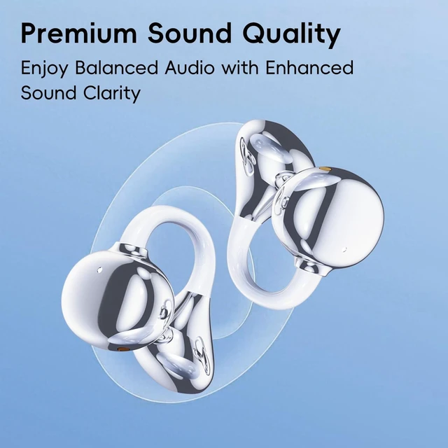 Alt view image 5 of 5 - OceanSunds Clip-On Earbuds, Open-Ear Wireless Bluetooth 6.0 Headphones