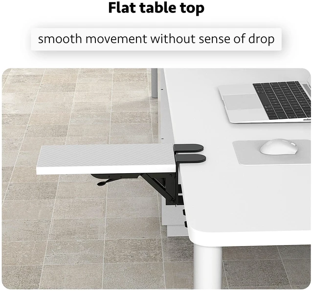 Alt view image 2 of 5 - HONJIE Computer arm Support Bracket, Suitable for Office desks, Sturdy Mouse arm Support, Computer Desk Extender, Suitable for Home and Office