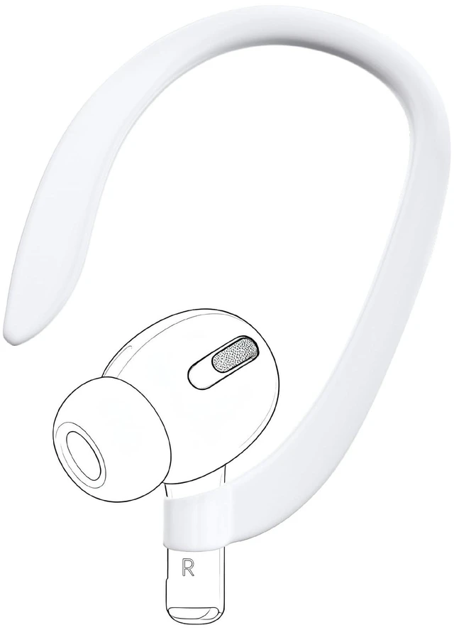 Main image of Ear Hooks with OEM Right Replacement Earbuds A2083 for AirPods Pro 1 (1st Generation), Single Right Ear Side Only, Compatible with Original AirPods A2190 Charging Case