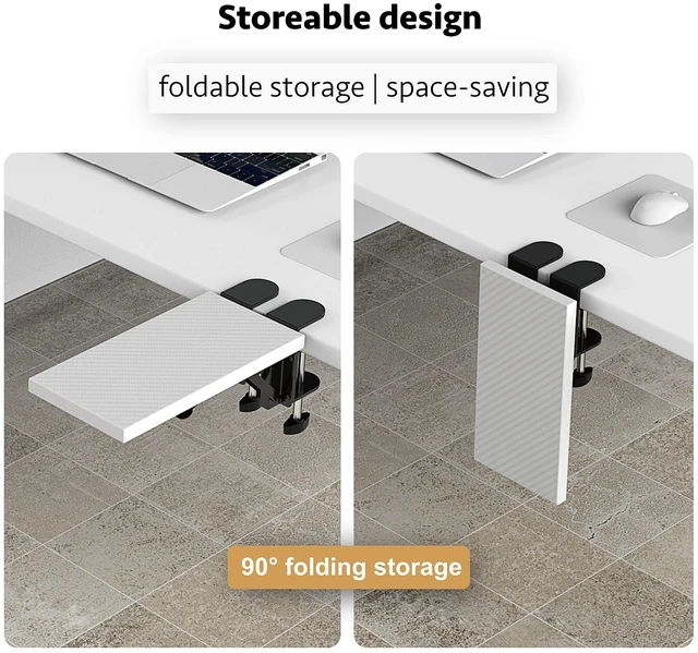 Alt view image 3 of 5 - HONJIE Computer arm Support Bracket, Suitable for Office desks, Sturdy Mouse arm Support, Computer Desk Extender, Suitable for Home and Office