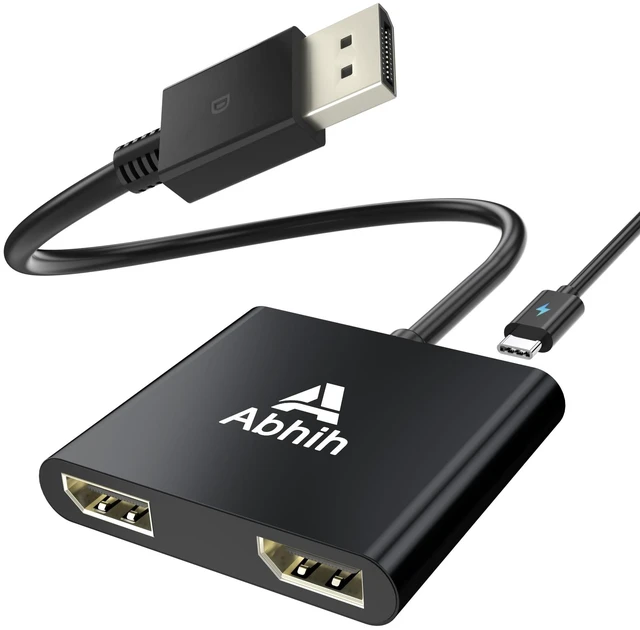 Main image of DisplayPort to Dual DisplayPort Adapter, DisplayPort Splitter 1 in 2 out
