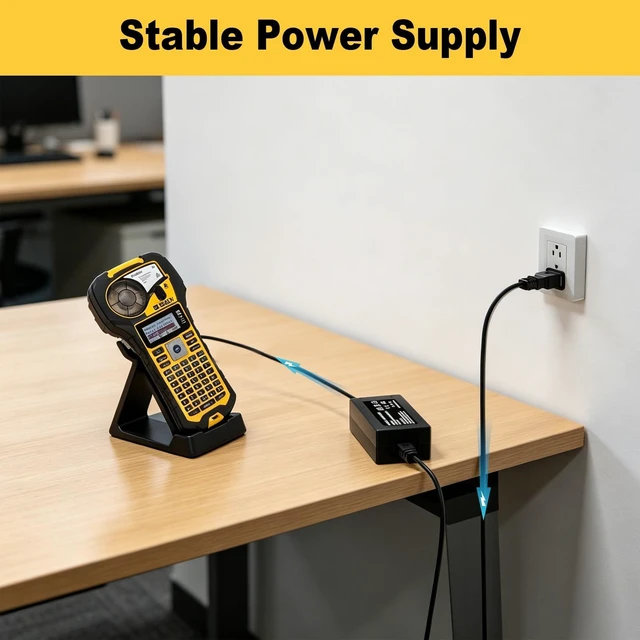 Alt view image 3 of 5 - Power Adapter for Brady M210 Handheld Label Maker Battery