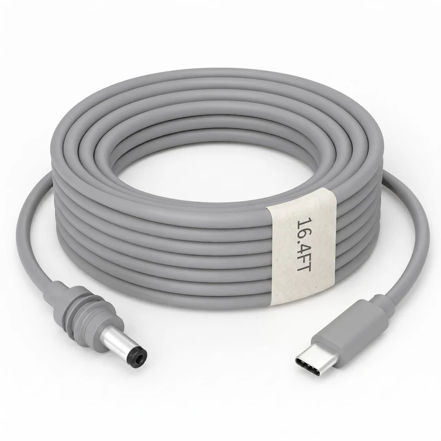 Main image of EARLA TEC Starlink Mini USB C to DC Cable, Replacement Power Cord 18AWG Waterproof Compatible with 100W+ PD Source 16.4FT/5M