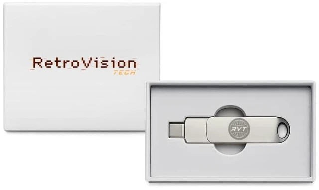 Main image of RVT 64GB USB 2.0 Flash Drive with Dual USB-A & Type-C, 2-in-1 Swivel Metal Memory Stick for Android, Tablets, Laptops & PCs