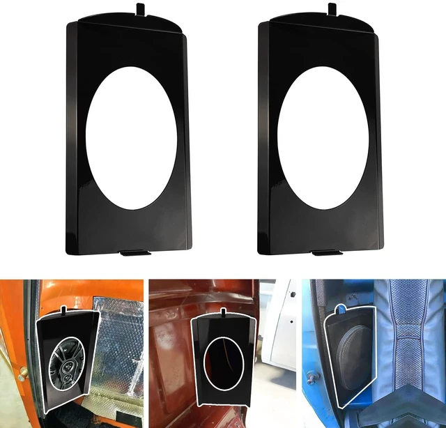 Main image of VIAGL Speaker Brackets Behind Seat 6x9 fit for Chevy C10 1973-1987 Squarebody for 6x9 Speaker, Black