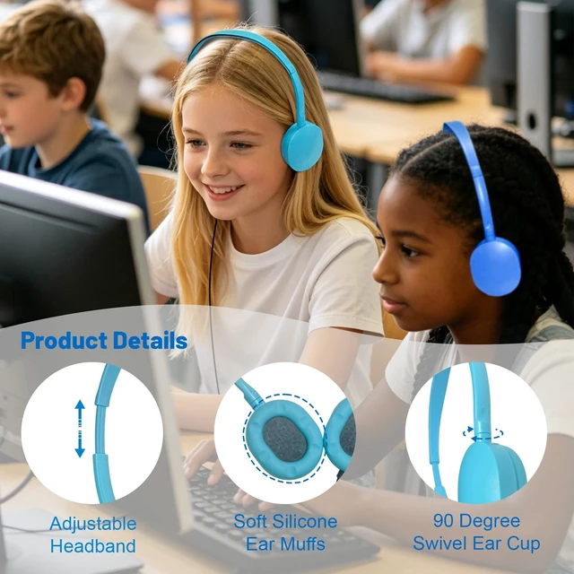 Alt view image 2 of 5 - SHAIMEWEI USB-C Headphones, 20-Pack, Multi Color