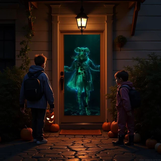 Alt view image 3 of 5 - AtmosFX Halloween Hollusion Digital Decoration on USB Includes 8 Atmosfx Video Effects for Hallloween