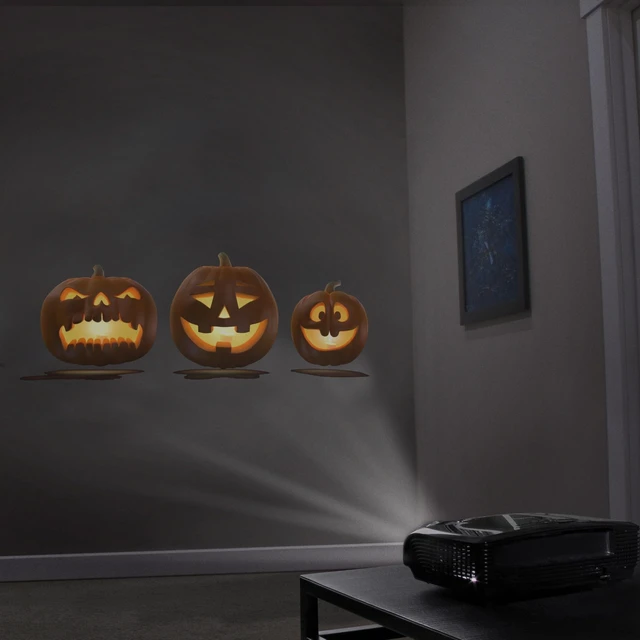Alt view image 5 of 5 - AtmosFX Halloween Hollusion Digital Decoration on USB Includes 8 Atmosfx Video Effects for Hallloween