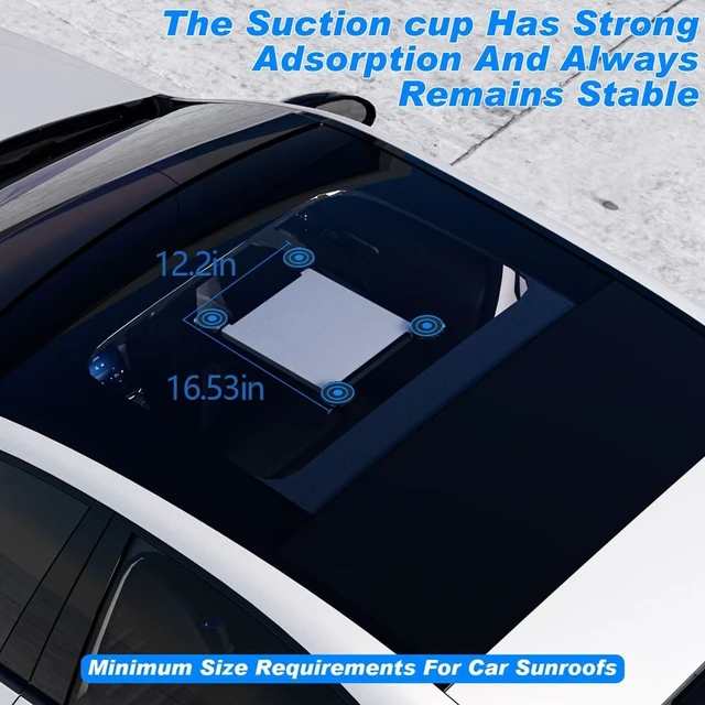 Alt view image 2 of 5 - Onimento Starlink Mini Sunroof Suction Cup Mount - Mounting Kit for Car Windows and Sunroofs for Starlink Mini Car/Window Roof Mounting Kit Accessories (Suction Cup Mount)