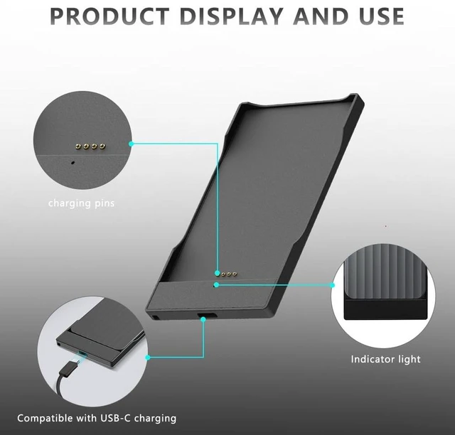 Alt view image 2 of 5 - TUOOUT Magnetic Dock for Plaud Note Pro AI & Plaud Note Recorder, Fast Charger, Magnetic Accessories, Plaid Portable Magnetic Charger