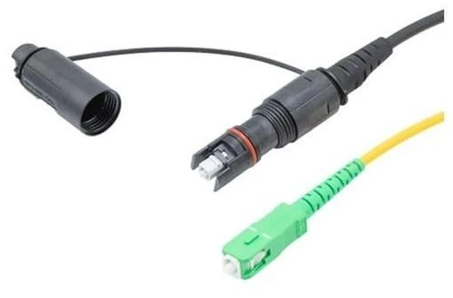 Alt view image 3 of 4 - Fiber Patch Cable Opti Tap, 0.3M (1FT), Simplex SMF(G.657.A2), Opti-Tap SC/APC to Single SC/APC with 5.0MM LSZH Jacket, 2M, Test Cable