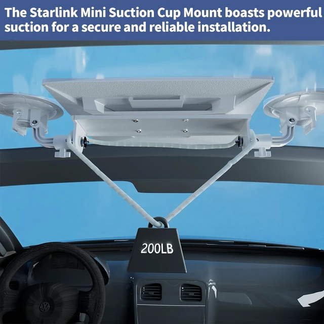 Alt view image 4 of 5 - Starlink Mini Suction Cup Mount, Starlink Car Mount, Adjustable Suction Cup Suitable for Cars, Window, Sunroof, RVs, Boats Stable Satellite Signal During Travel