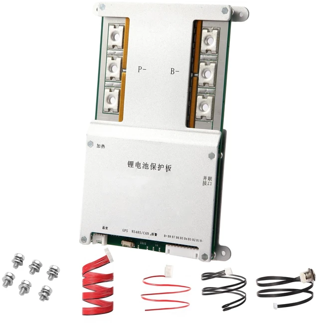 Main image of Li-ion LiFePO4 BMS 300A 4S-8S 12V-24V Lithum ion Battery Management System PCB Protection Board, with 2A Active Balancing Current for LiFePO4 Li-ion LTO Lithium Battery Pack