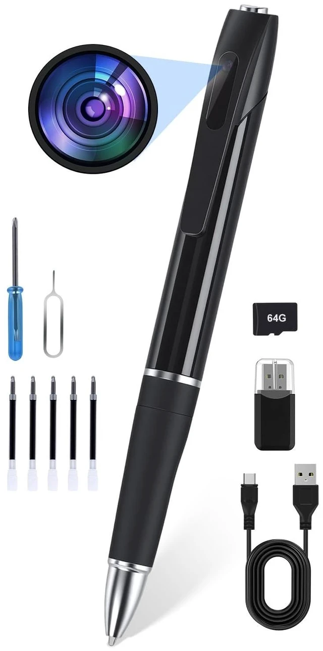 Main image of xooccdieo Mini Spy Pen Camera, 1080P Full HD Video Recorder for Home & Nanny Use, Long Battery Life, Easy One-Button Operation (2026 Upgrade)