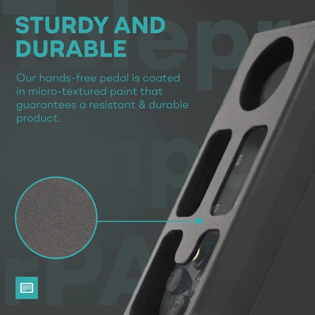 Alt view image 4 of 5 - TELEPROMPTER PAD Foot Switch Pedal Remote (Case Only) - Silent Teleprompter Remote Control Pedal for iPad iPhone Android Smartphone PC Mac - Prompter Bluetooth controller for TeleprompterPAD APP