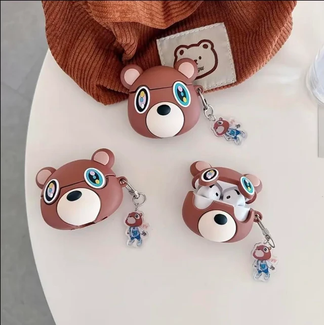 Alt view image 3 of 4 - Kanye Graduation Bear Earphone Case Compatible with Apple AirPods Charging Case Cover Keychain (AirPod Pro/Pro2)