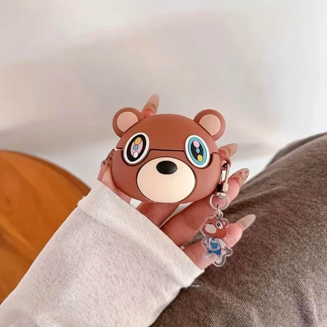 Alt view image 4 of 4 - Kanye Graduation Bear Earphone Case Compatible with Apple AirPods Charging Case Cover Keychain (AirPod Pro/Pro2)