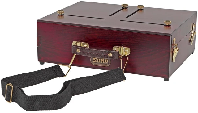 Alt view image 4 of 5 - SoHo Urban Artist Scout Pochade Box with Apex Tripod - Adjustable Camera Stand and Compact Artist Easel for Outdoor Painting, Field Photography, and Travel Studio Setup