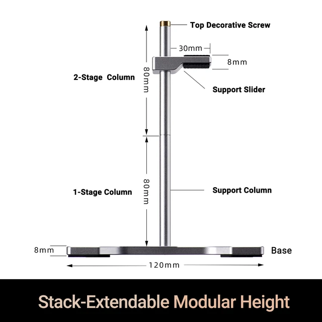 Alt view image 2 of 5 - MultiFunctional CNC Aluminum GPU AntiSag Bracket for 120mm Fan Mount