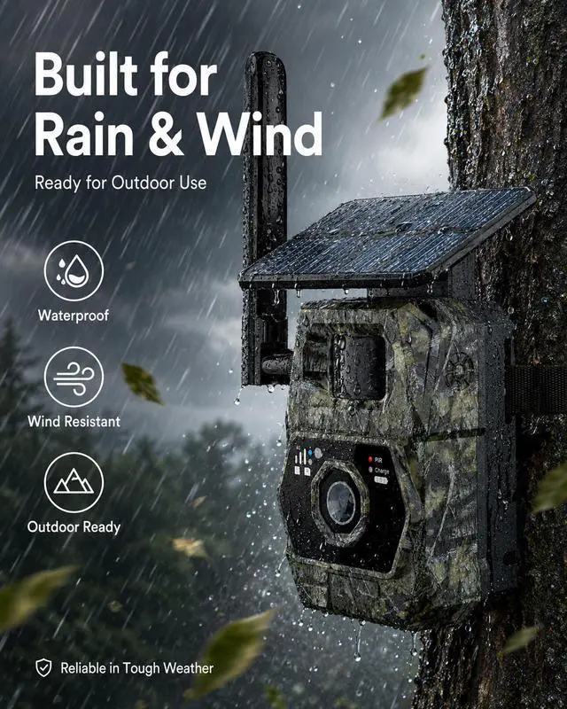 Alt view image 5 of 7 - VIBROWL AI Backyard Security Camera, 4G LTE Solar Outdoor Camera with AI Coyote & Animal Detection, Mobile Alerts, Remote Viewing and Night Vision