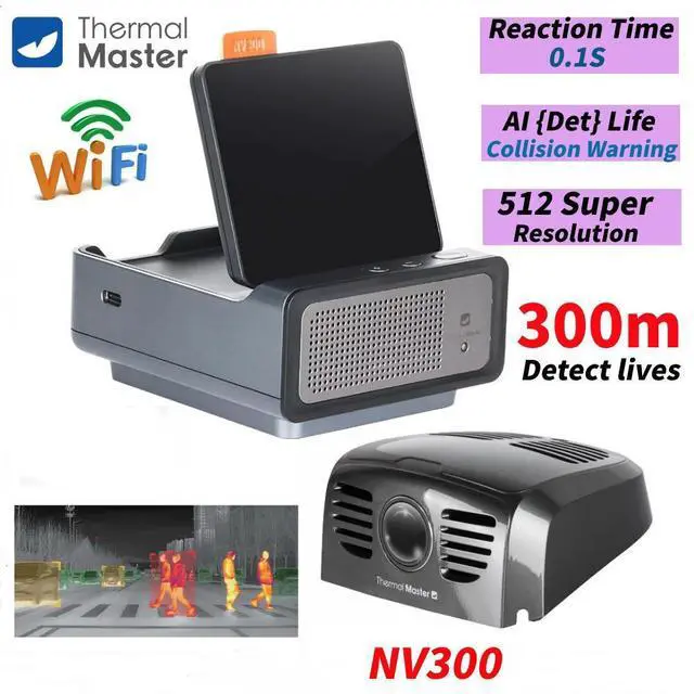 Thermal Master NV300 WiFi Automotive AI Camera 7mm 300m Night Vision for Car