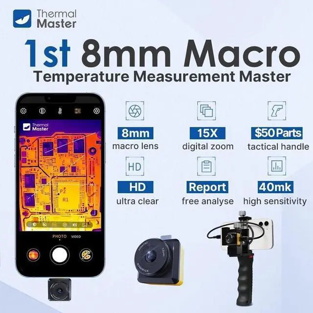 Alt view image 3 of 7 - Thermal Master T2S Pro Thermal Imager Camera 256×192 IR Resolution Thermal Scope