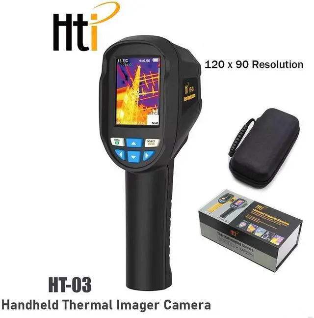 Main image of HTi HT-03 Thermal Imaging Camera 120x90 IR Resolution Infrared Temperature Meter