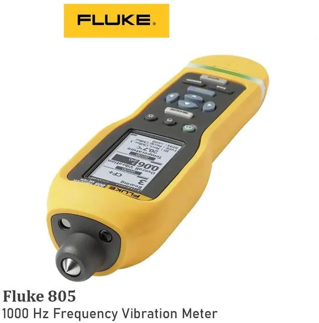 Main image of Fluke 805 Vibration Meter with Large Resolution Screen 1000 Hz Frequency USB 2.0