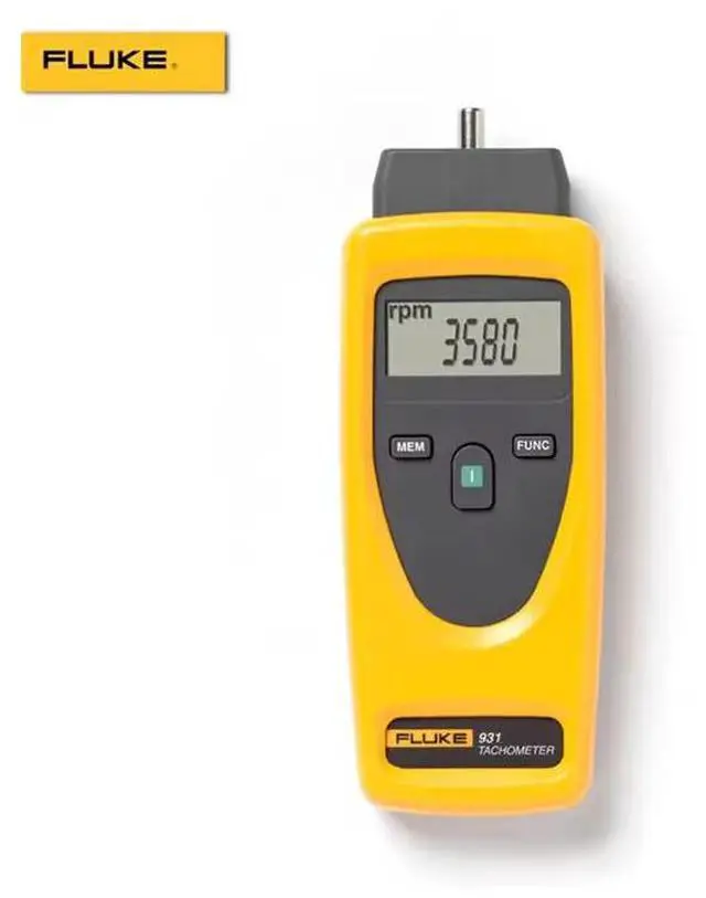 Alt view image 3 of 6 - Fluke 931 Contact and Non-Contact Dual-Purpose Tachometers 6-digit backlight
