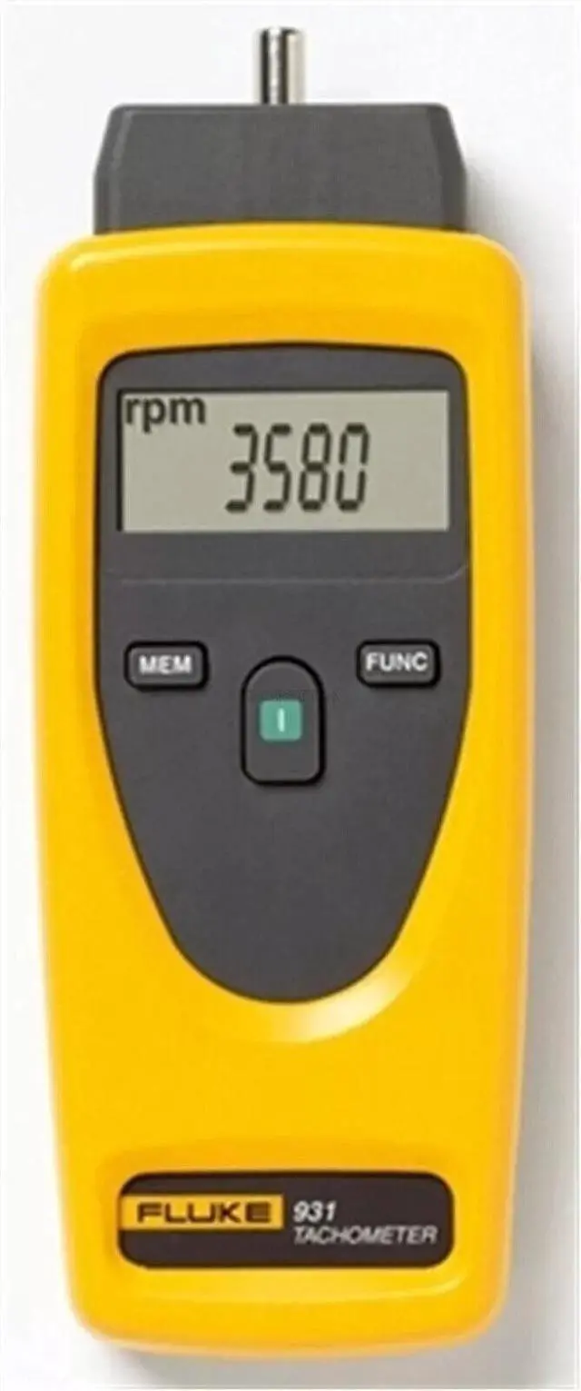 Alt view image 6 of 6 - Fluke 931 Contact and Non-Contact Dual-Purpose Tachometers 6-digit backlight