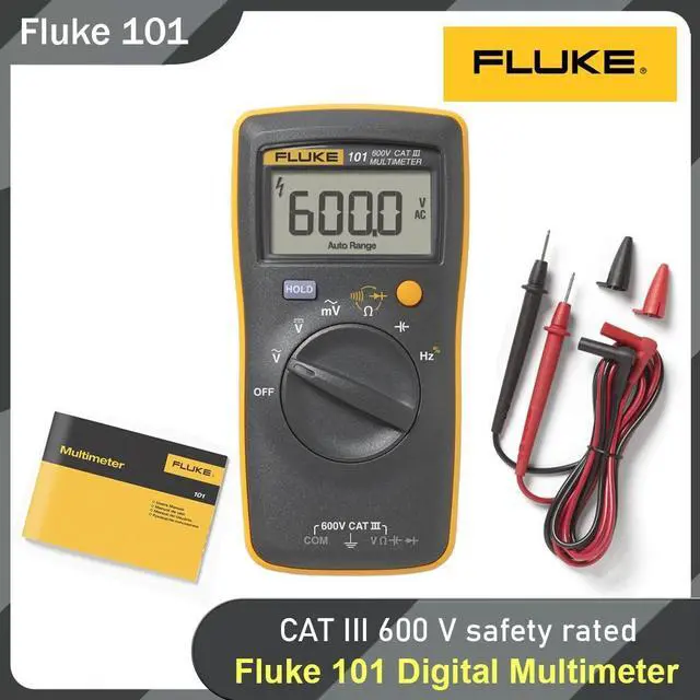 Main image of Fluke 101 Digital Multimeter Voltmeter AC DC Voltage DC Current Multi Tester
